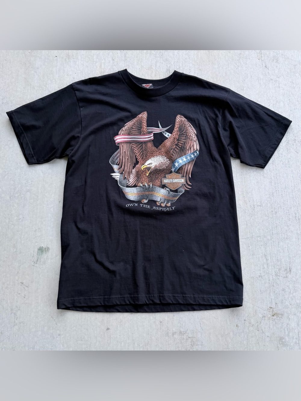 Vintage Harley Davidson T Shirt Y2K Deadstock Eagle Logo